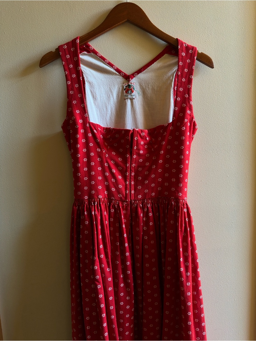 Vintage Drindl German Dress